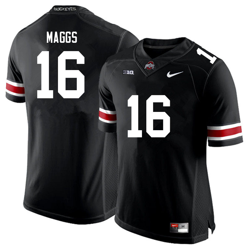 Ohio State Buckeyes #16 Mason Maggs College Football Jerseys Sale-Black